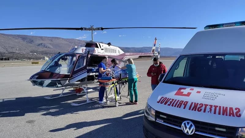 dječak helikopterom hitno prevezen iz banjaluke u beograd