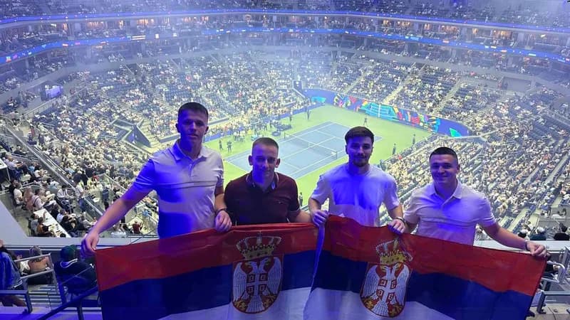 ugljevičani na artur ešu: četvorica mladića uživo gledala đokovića na us openu