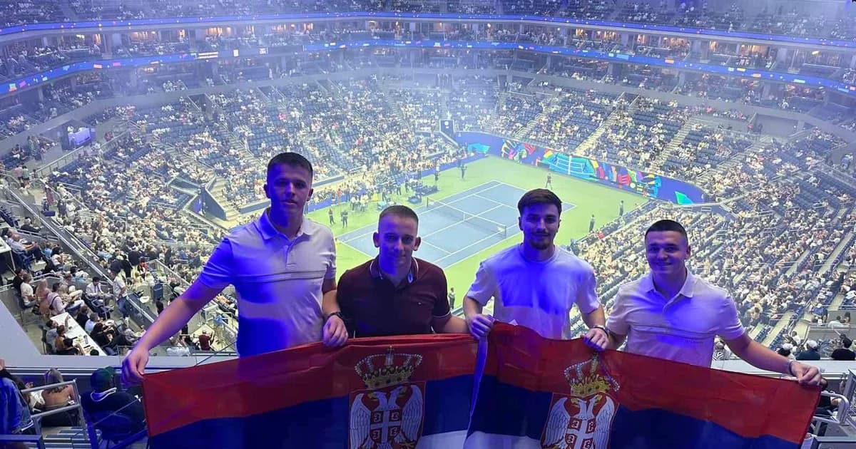 ugljevičani na artur ešu: četvorica mladića uživo gledala đokovića na us openu