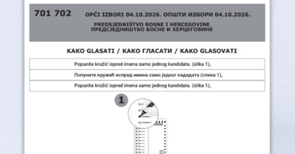 cik bih predstavio nove glasačke listiće: umjesto znaka „x“ uvodi se popunjavanje kružića i skeneri