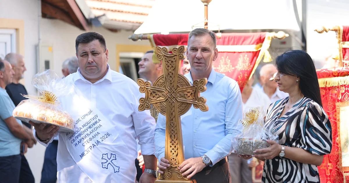 mezgraja-gaj obilježila slavu svetog stefana, gajiću uručena ikona zahvalnosti