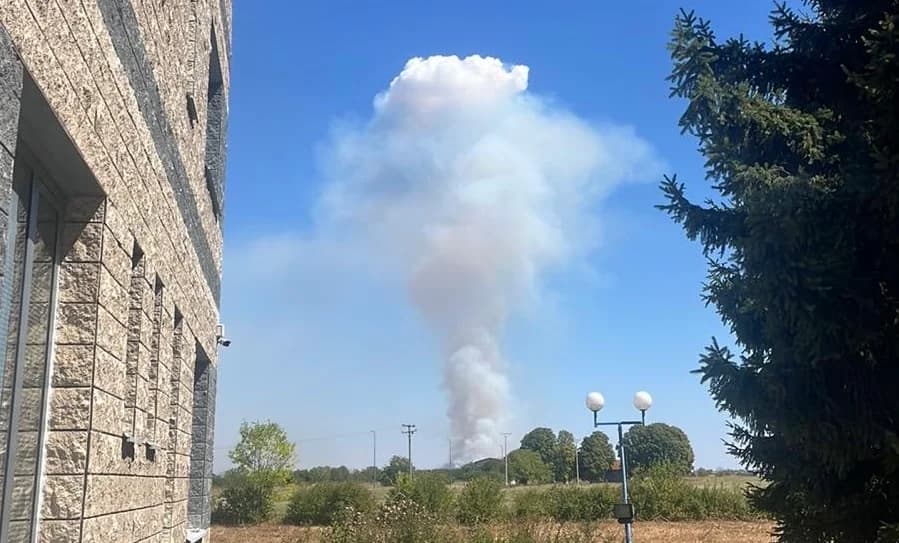 požar u blizini bijeljinskog vodovoda