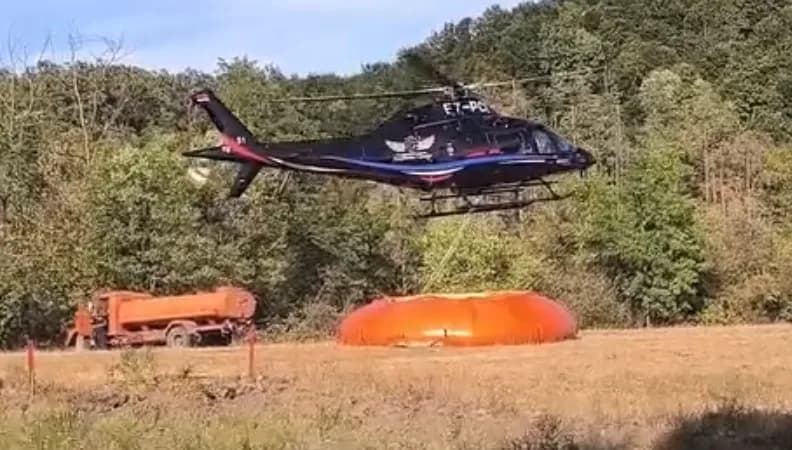 Velika borba sa vatrom kod Teslića: Angažovan helikopter