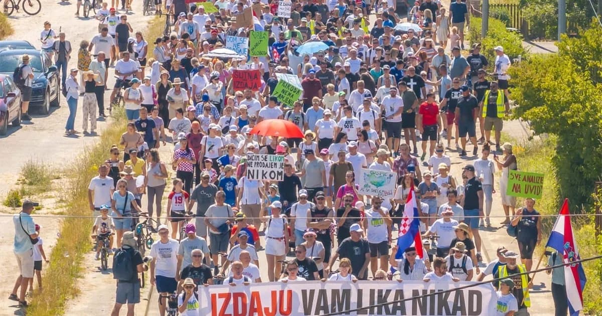 veliki protest u hrvatskoj, slučaj povezan i sa bih