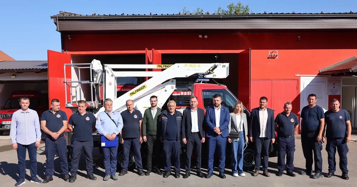 nastavljeno opremanje vatrogasaca u ugljeviku: 220.000 km za novo specijalizovano vozilo