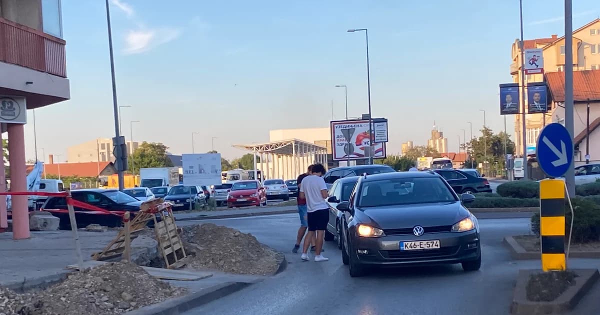 udes kod nove autobuske stanice u bijeljini, saobraćaj usporen