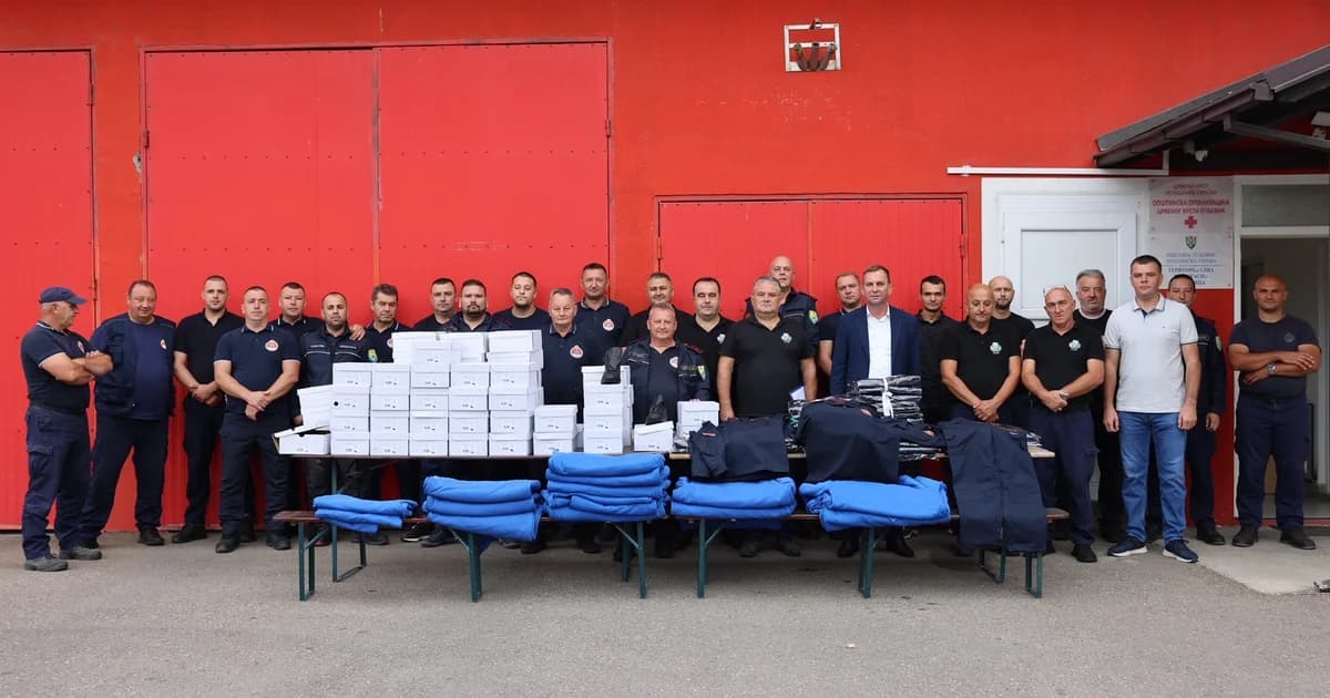 nova oprema za vatrogasce i civilnu zaštitu u ugljeviku vrijedna 20.000 km