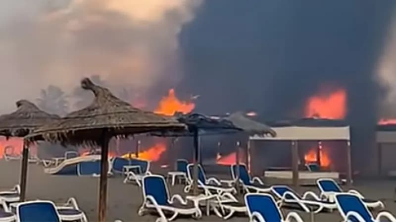 izgorjela velika plaža u ulcinju