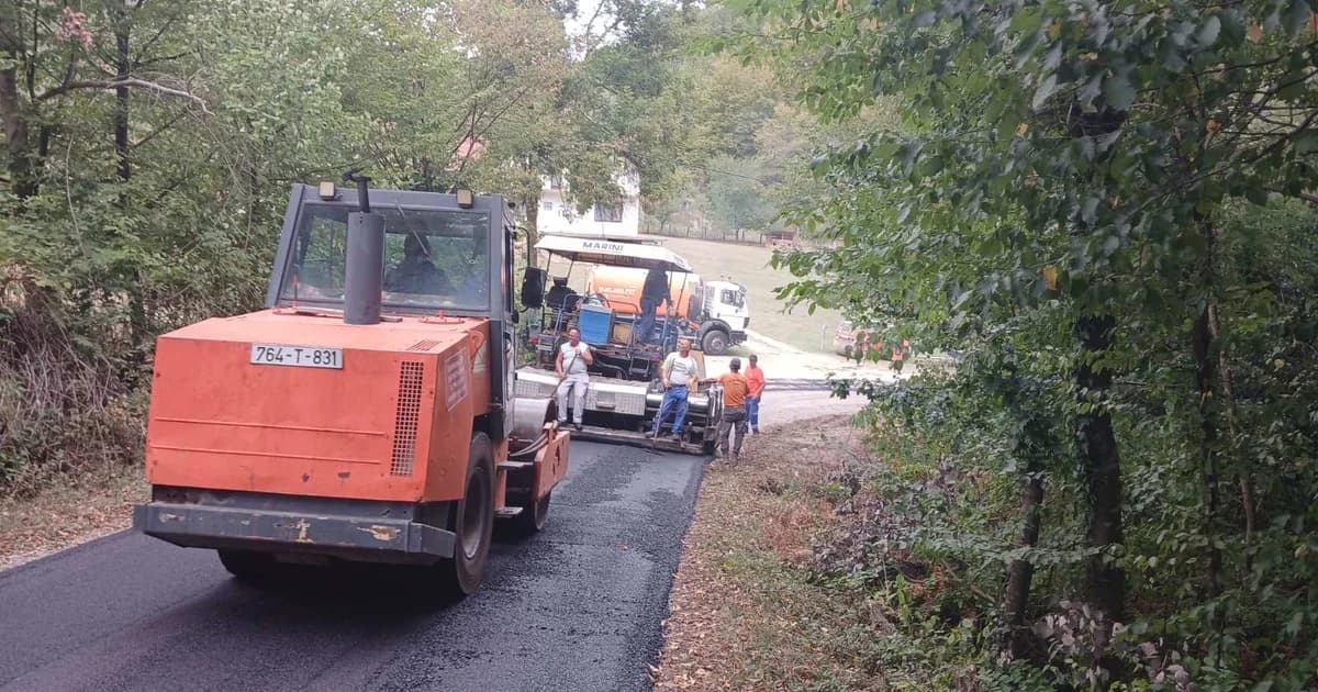 u brusnici završen još jedan dio rekonstrukcije puta