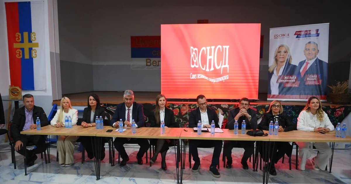 snsd održao predizbornu tribinu u velikoj obarskoj: srdačne ovacije za miroslava milovanovića