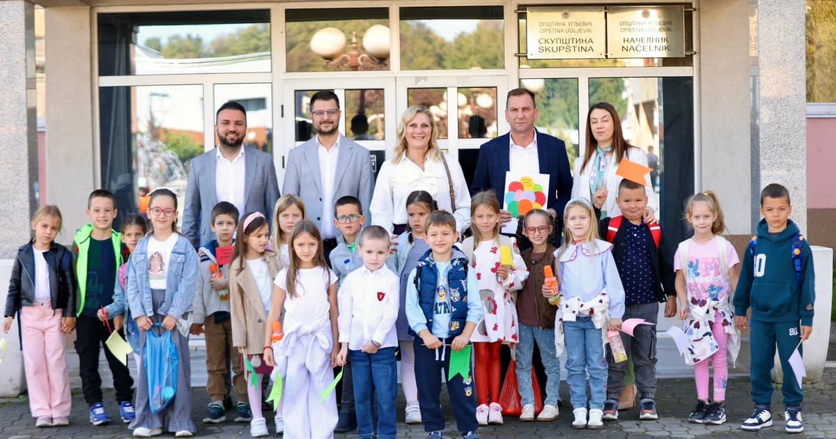 prvaci oš „aleksa šantić“ u posjeti opštini ugljevik povodom dječije nedjelje