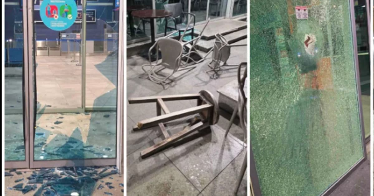 aerodrom tivat razbijena stakla