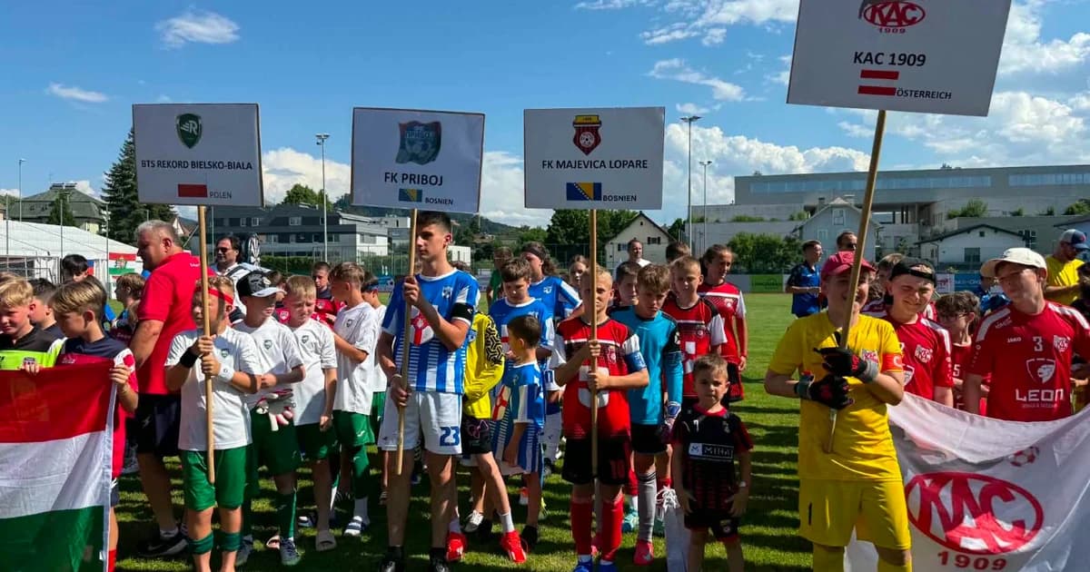 mladi fudbaleri „majevice“ i „priboja“ učestvuju na međunarodnom fudbalskom turniru u salcburgu
