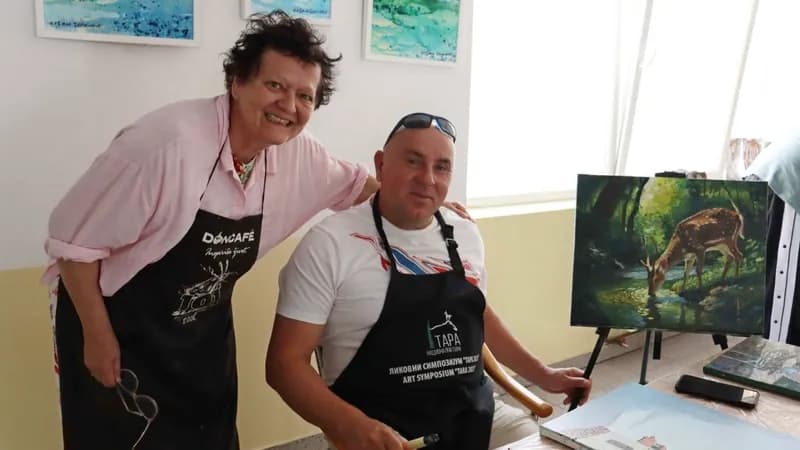 Slikari u punom zamahu na Majevici: Sabor slikara  "Miladin Lukić - Majevica 2026" pruža odlične uslove za rad