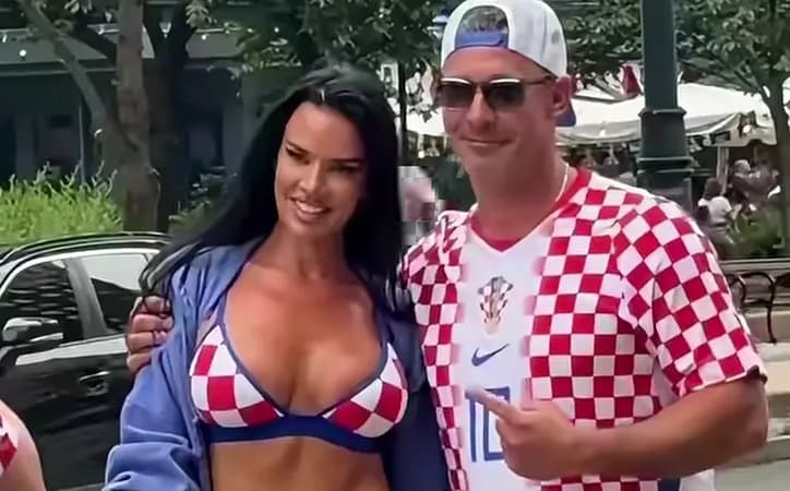 Knoll zapalila Filadelfiju: Najpoznatija hrvatska navijačica u centru pažnje pred meč Hrvatske i Gane FOTO