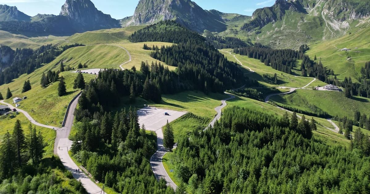 švajcarske alpe gore od vrućine