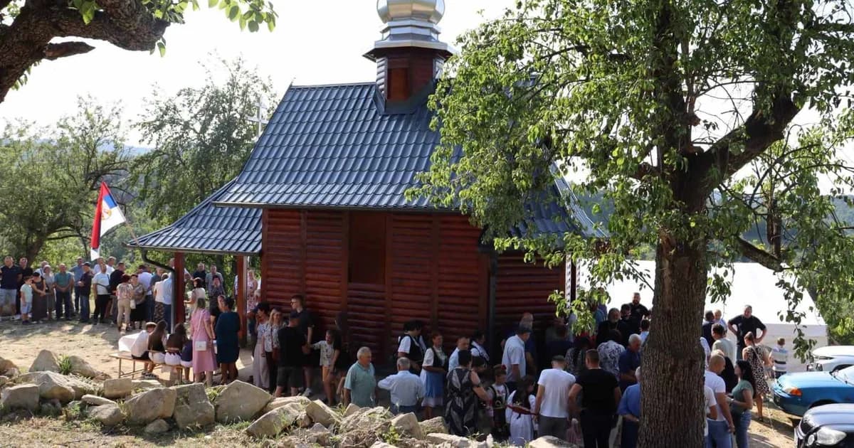obilježeno pokrivanje hrama u gornjem priboju
