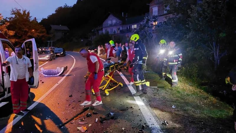 Težak udes kod Banjaluke: Auto u kanalu, Hitna na terenu