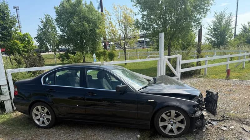 Saobraćajka u Šimanovcima: Djelovi automobila rasuti na sve strane