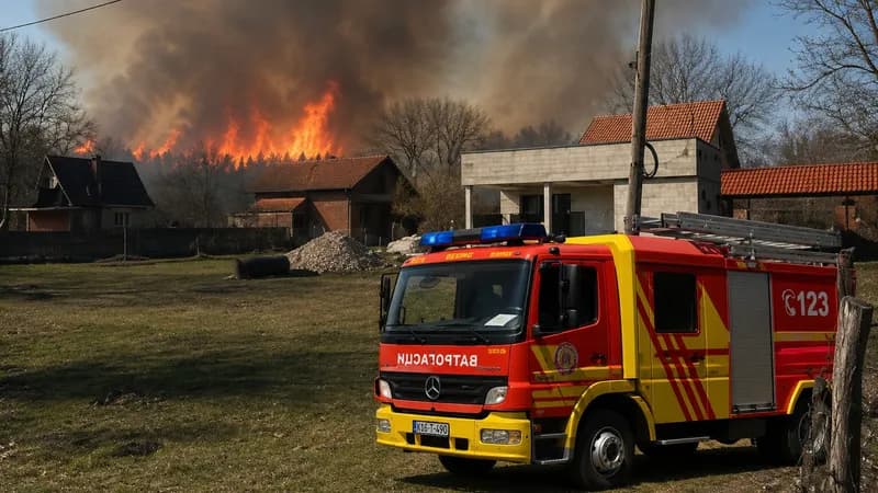 Požar bukti u Amajlijama, vatrogasci se bore da zaštite vikend naselje