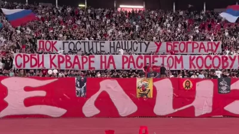 Delije transparentom oštro reagovale na posjetu Zelenskog Beogradu