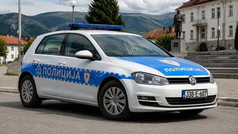 Policajac povrijeđen u Gacku, uhapšen vozač: Zaustavljen, pa pobjegao