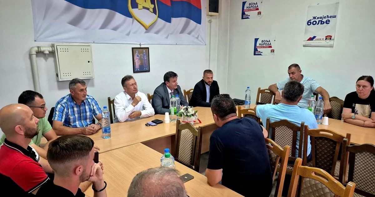 blanuša u ugljeviku: predsjednik sds-a razgovarao sa članovima opštinskog odbora