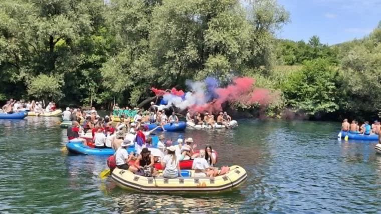 počela unska regata: više od 800 učesnika zaplovilo niz unu